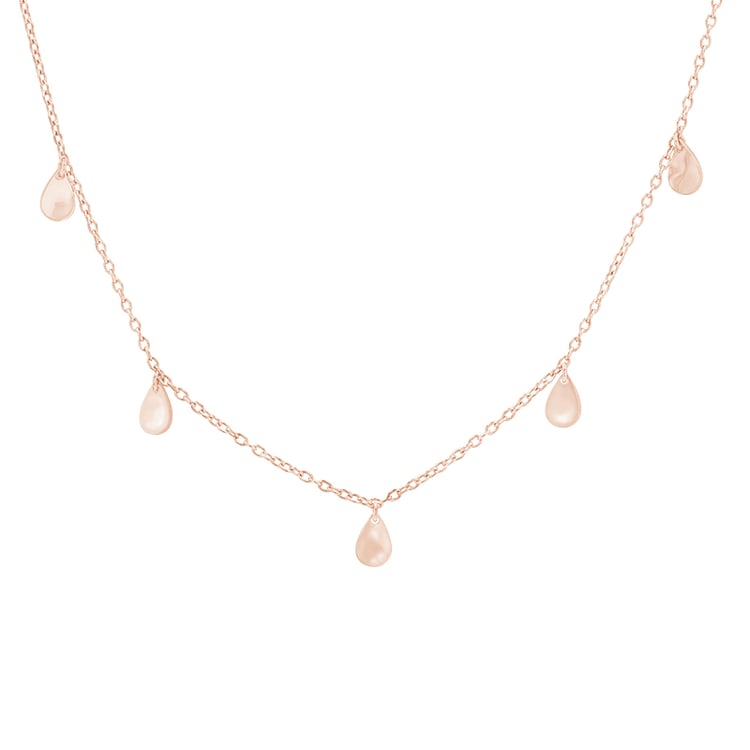 Strieborný náhrdelník s drobnými kvapkami Lucie 82130