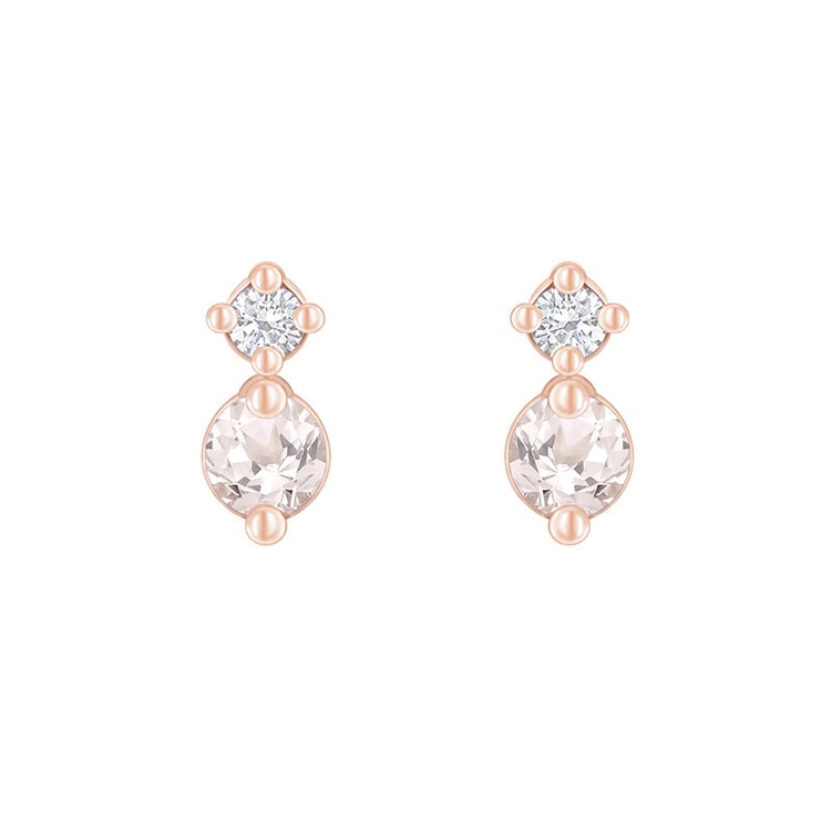 Minimalistické náušnice s morganitmi