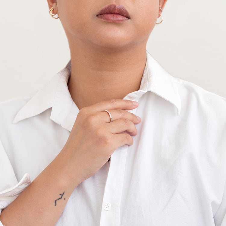 Biely keramický prsteň s diamantmi Amila 128639