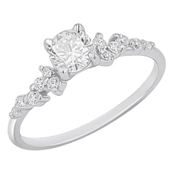 Zásnubný prsteň s výberom písmen a diamantmi Carina