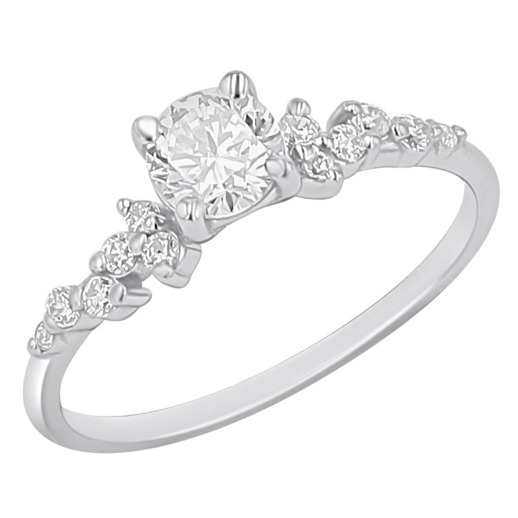 Zásnubný prsteň s výberom písmen a diamantmi Carina 166849