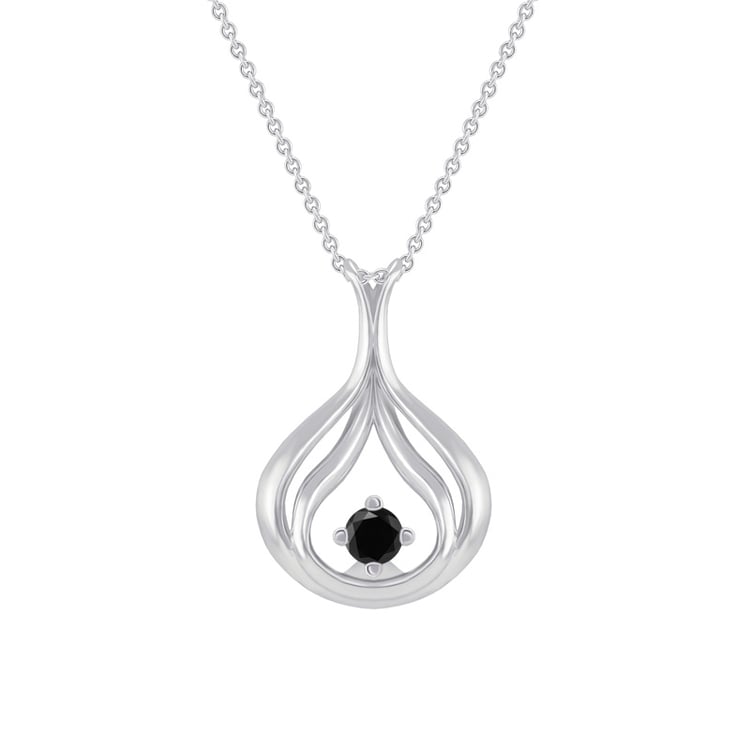 Diamantový náhrdelník z bieleho zlata 39162