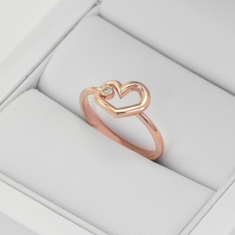 Diamantový zlatý prsteň 40293