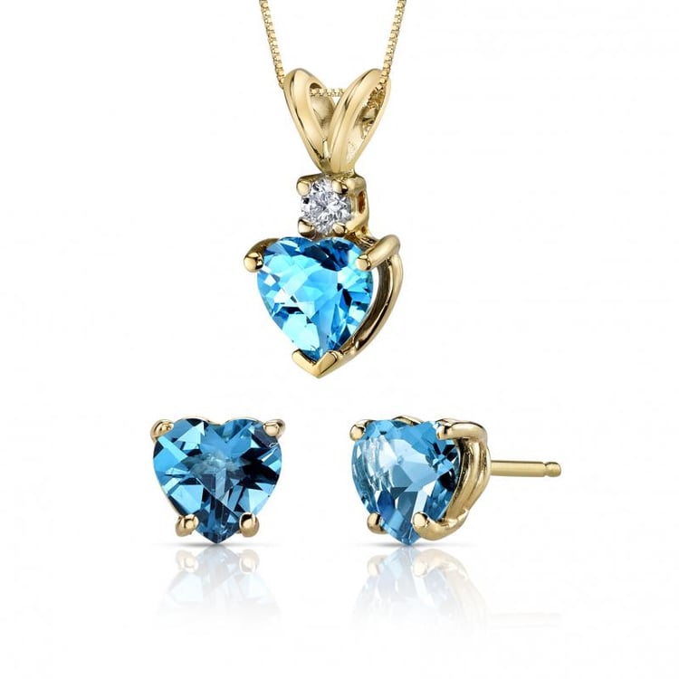 Topásové srdiečka Sissy