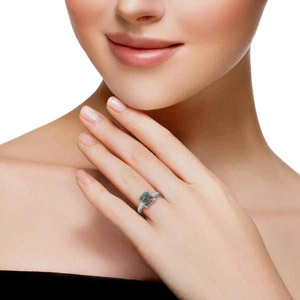 Prsteň s čiernym opálom 32663