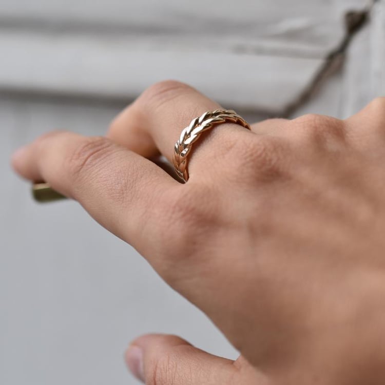 Prsteň zo žltého zlata 24428