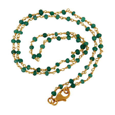 Strieborný pozlátený náhrdelník Asteria