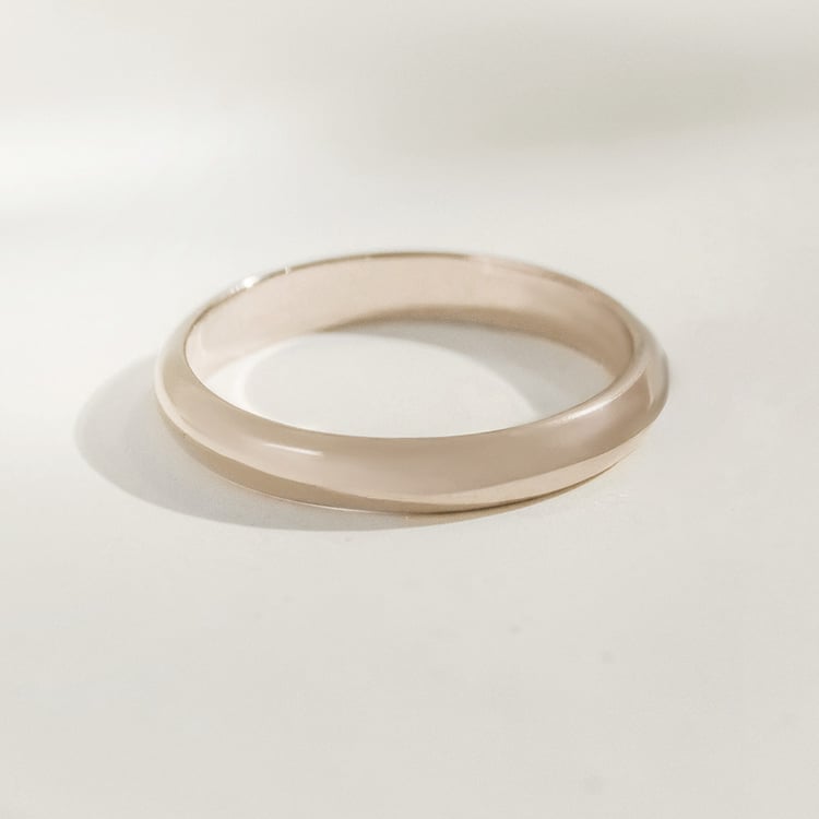 Pologuľaté svadobné prstene zo zlata vo farbe hazelnut Amma 166279