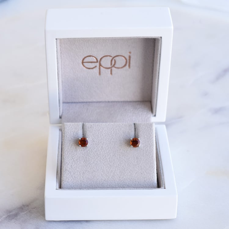 Strieborné náušnice s madeira citrínmi 86159