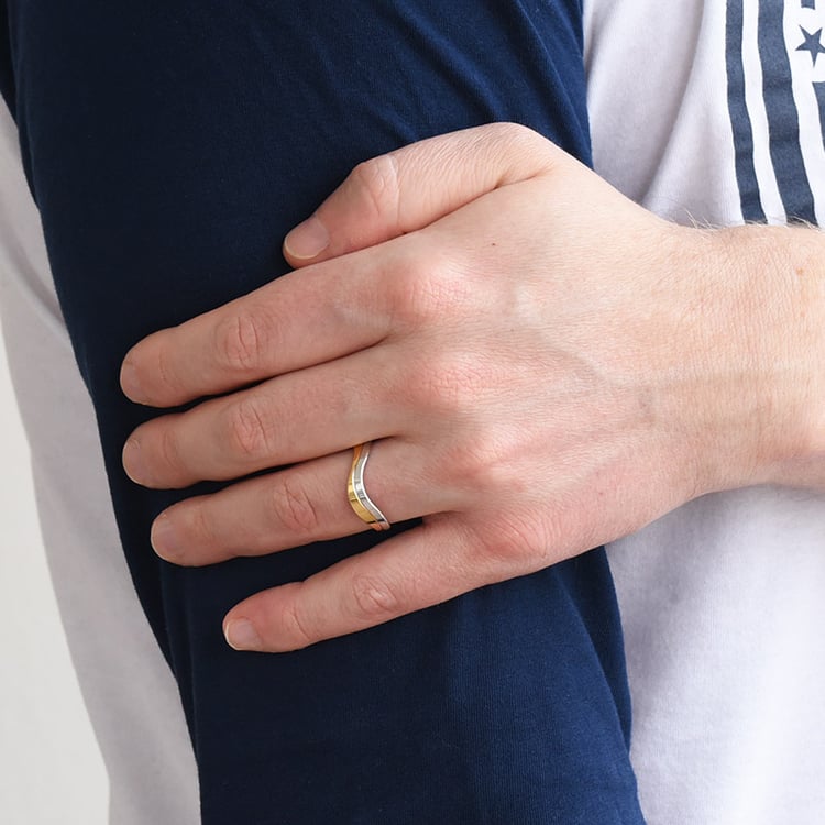 Pánský snubný prsteň zo zlata 76993