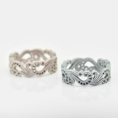 Vytlačený prsteň z 3D tlače