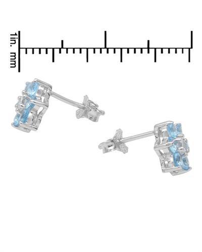 Topásové náušnice kvety 885