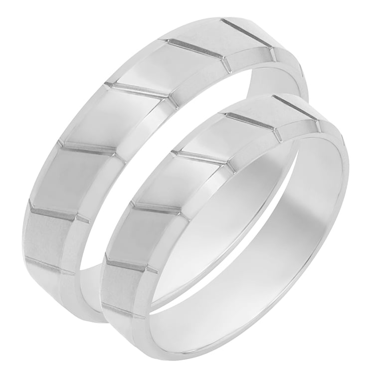 Snubné prstene z bieleho zlata 78621