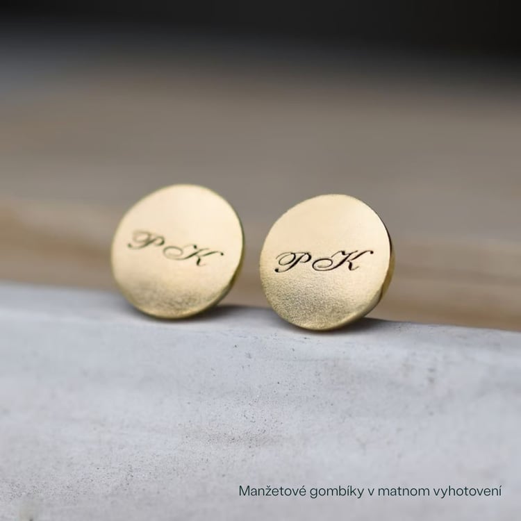 Zlaté manžetové gombíky s iniciálmi Talbot 165906
