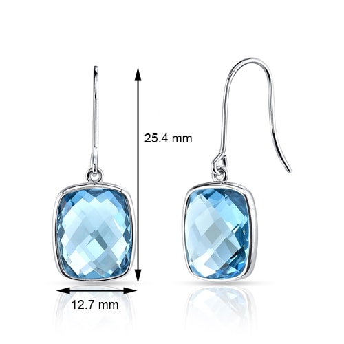 Topásové náušnice zo zlata 27406