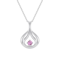 Elegantný zlatý prívesok s ružovým zafírom Havannah