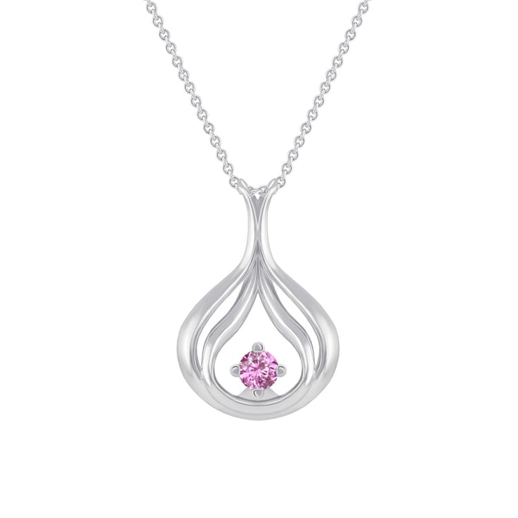 Diamantový náhrdelník z bieleho zlata