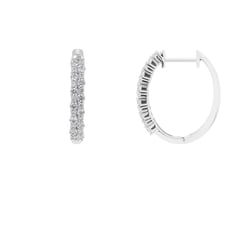 Kruhové náušnice s lab-grown diamantmi Barnett