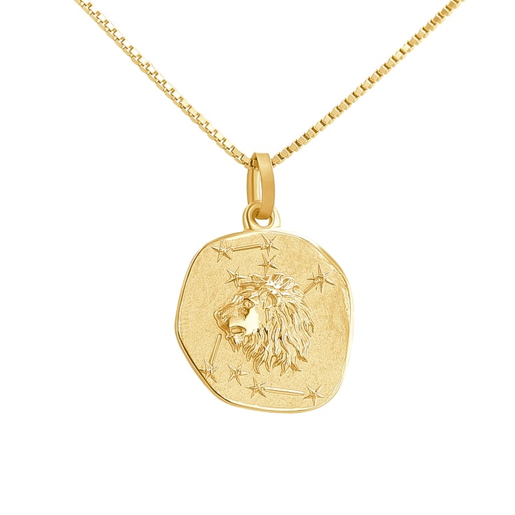 Zlatý prívesok so symbolmi znamenia zverokruhu