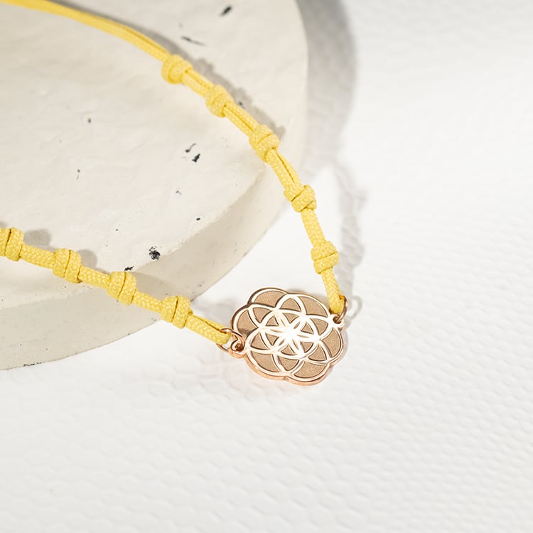 Povrázkový joga náramok Kvet života 133864