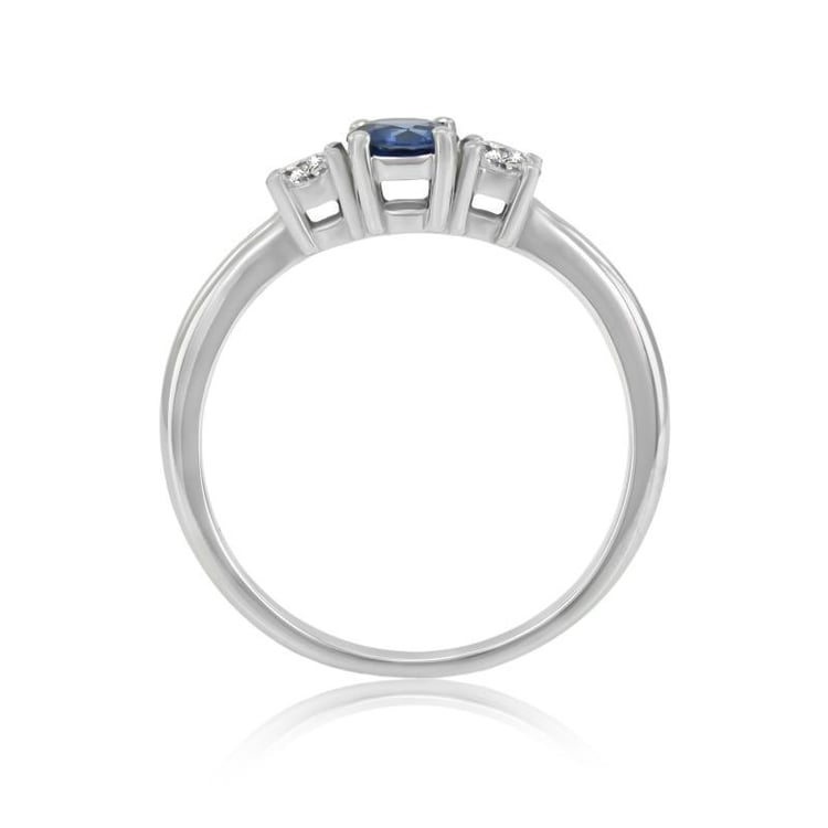 Zásnubný prsteň so zafírom 17860