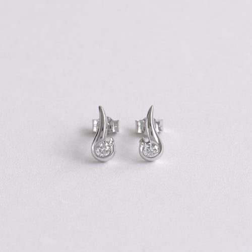 Elegantné náušnice s 0.20 ct diamantmi Janine