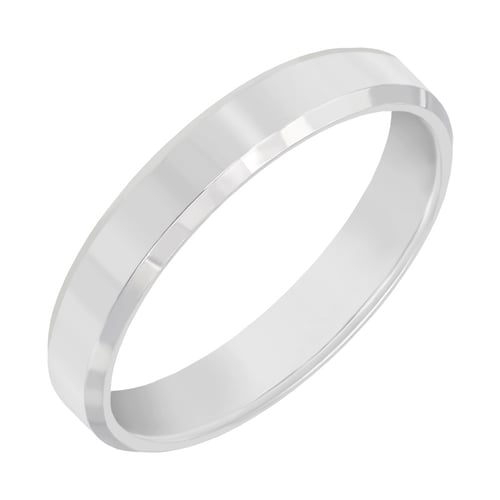 Zlaté minimalistické svadobné obrúčky so skosenými hranami Dariel
