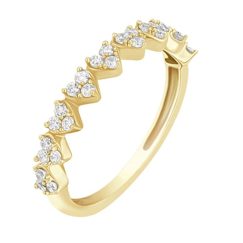 Eternity prsteň s lab-grown diamantmi a srdiečkami Talina