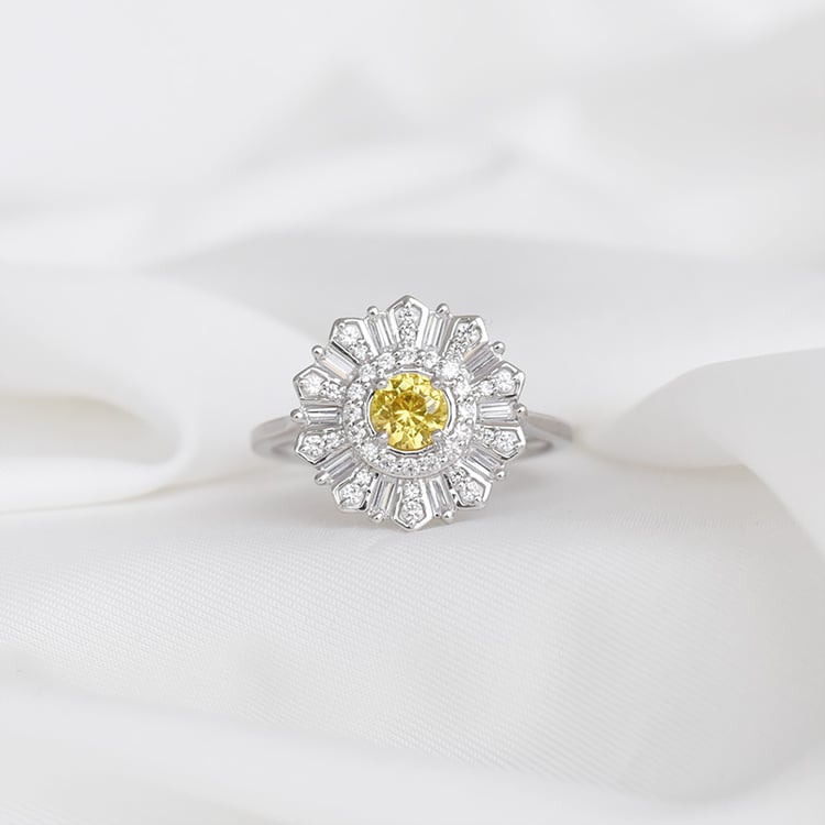 Diamantový prsteň a zafírom 92827