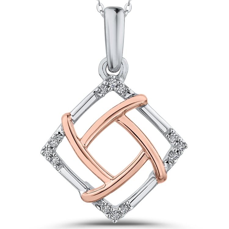 Atypický zlatý náhrdelník s diamantmi