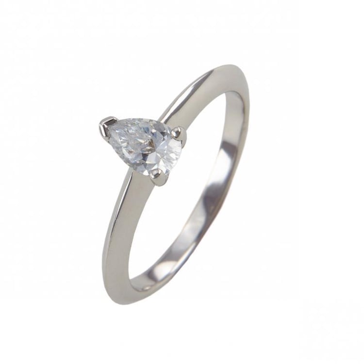 Zlatý zásnubný prsteň s diamantom Imelda