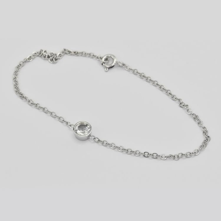 Náramok z bieleho zlata 25135