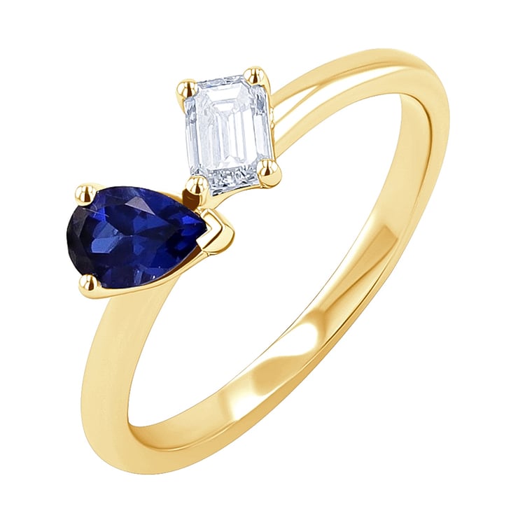 Kolekcia šperkov Toi et Moi s lab-grown diamantom a zafírom Avila 134985