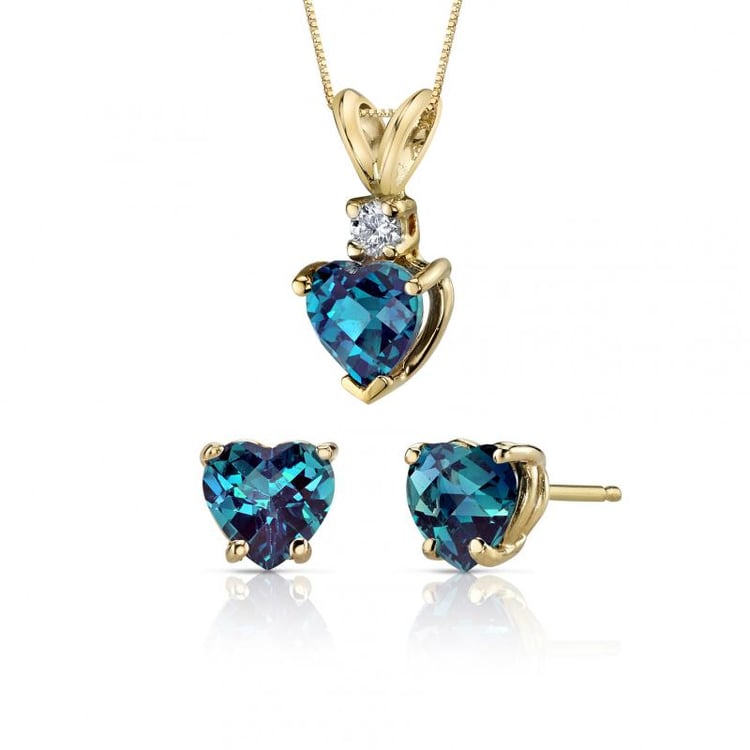 Zlatá alexandritová kolekcia