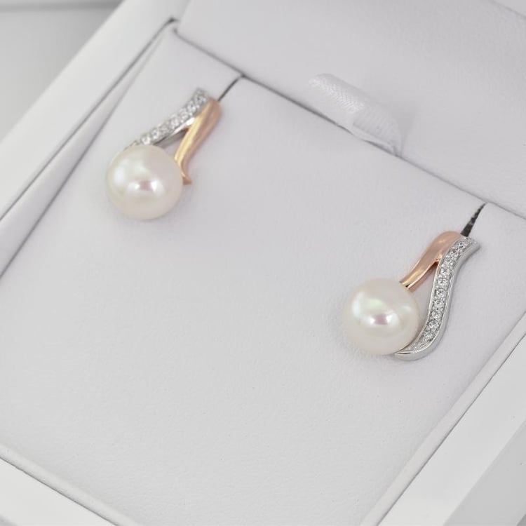 Perlové náušnice Cezen 9524