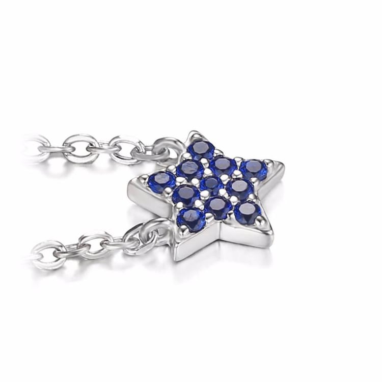 Strieborný náhrdelník so spinelmi 23696