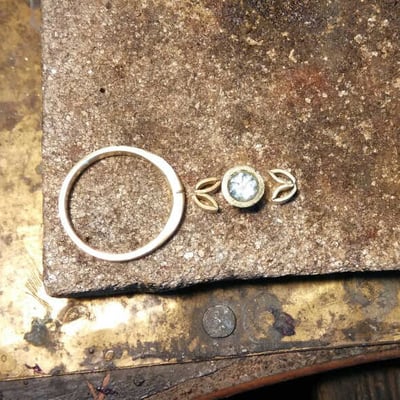 Súčasti budúceho prsteňa