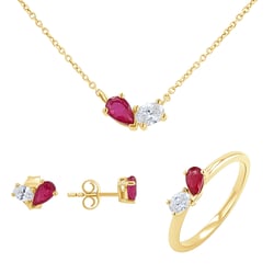 Kolekcia šperkov Toi et Moi s rubínom a lab-grown diamantom Diletta