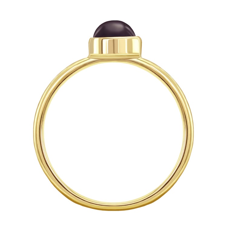 Zlatý zafírový prsteň s hviezdou 34134