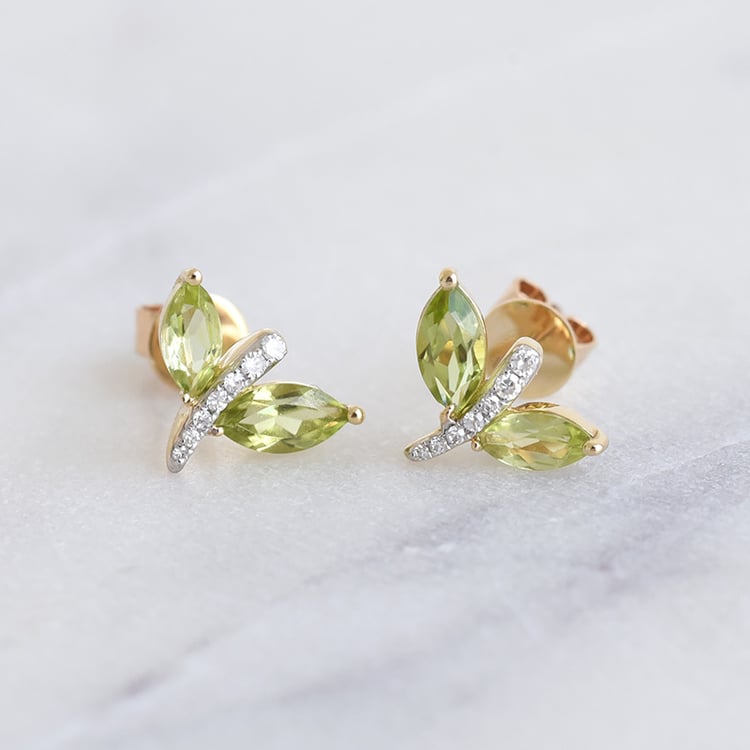 Ametystové náušnice s diamantmi 86884