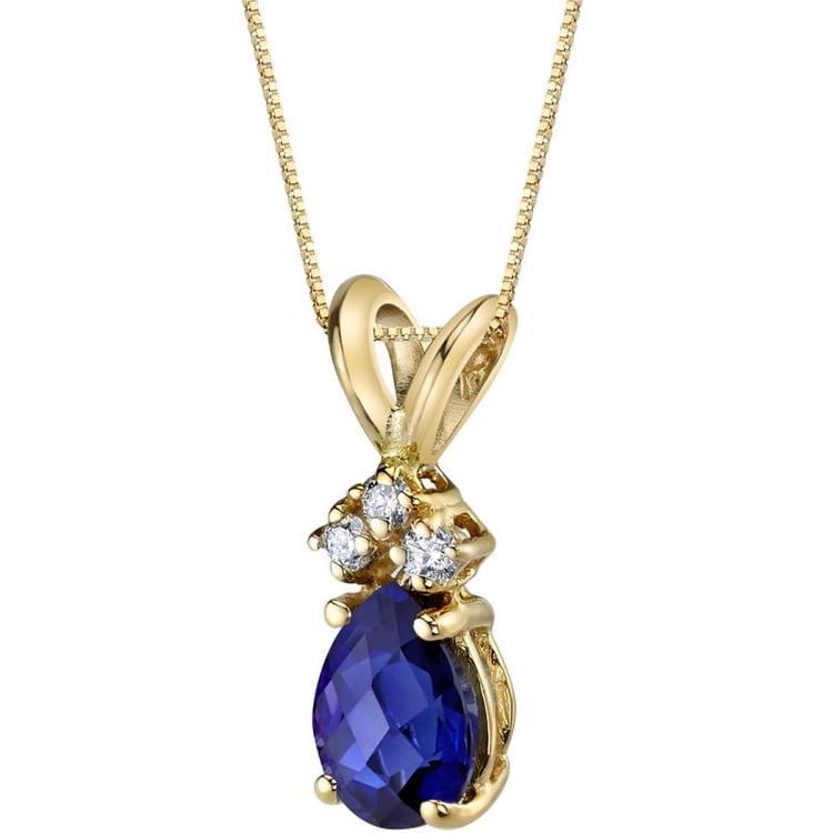 Zafírový náhrdelník s diamantmi 48969