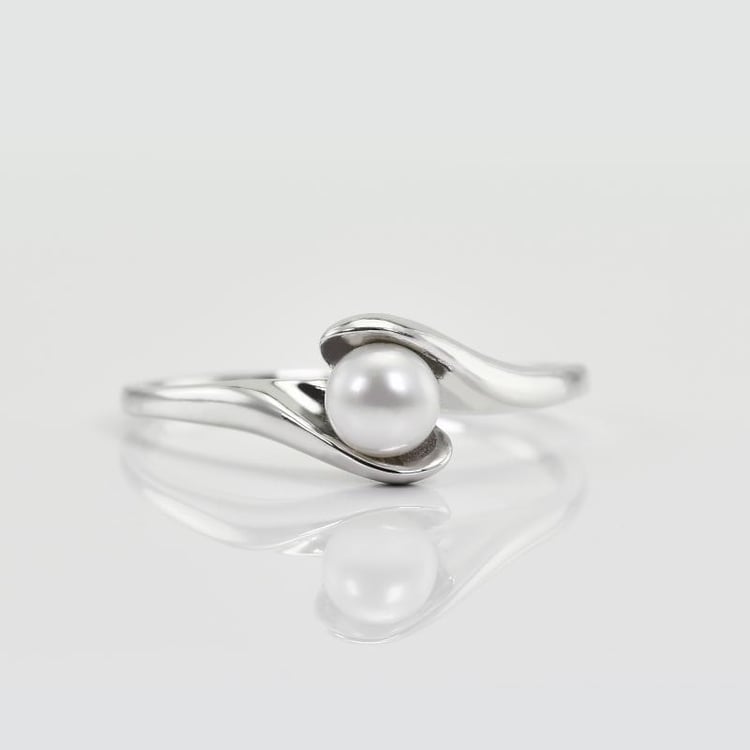 Zlatý perlový prsteň 27833