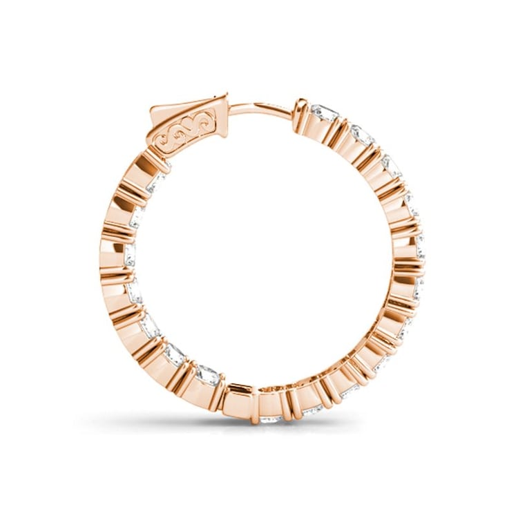 Strieborné kruhové náušnice so zirkónmi Elibi 149940