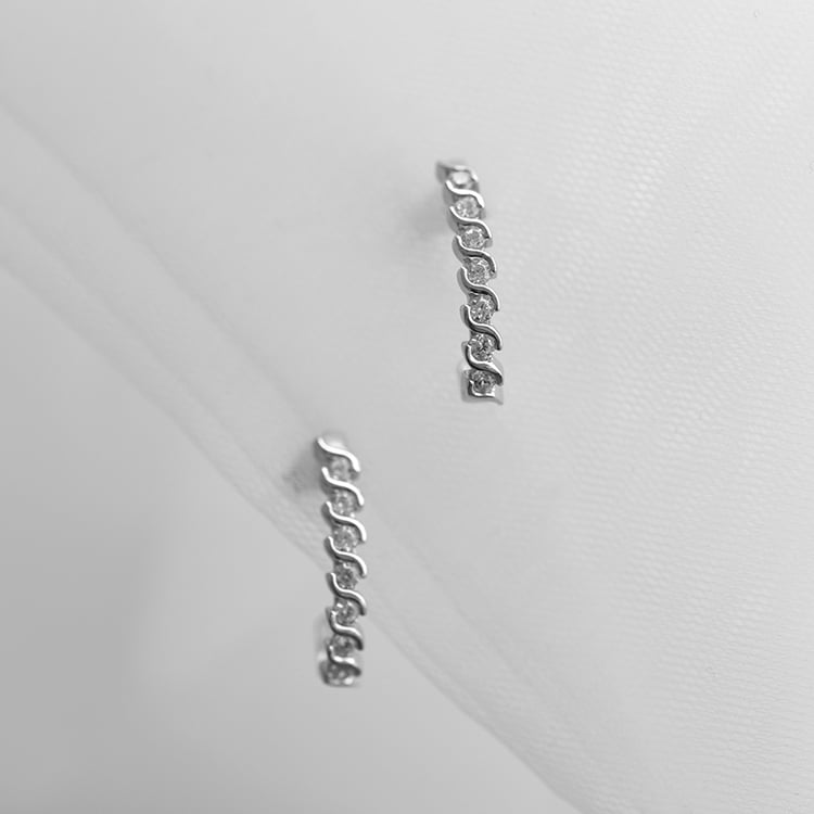 Náušnice s diamantmi 58355