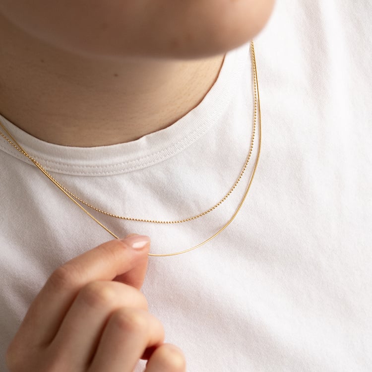 Snake retiazka 45 cm z 14k žltého zlata 135351