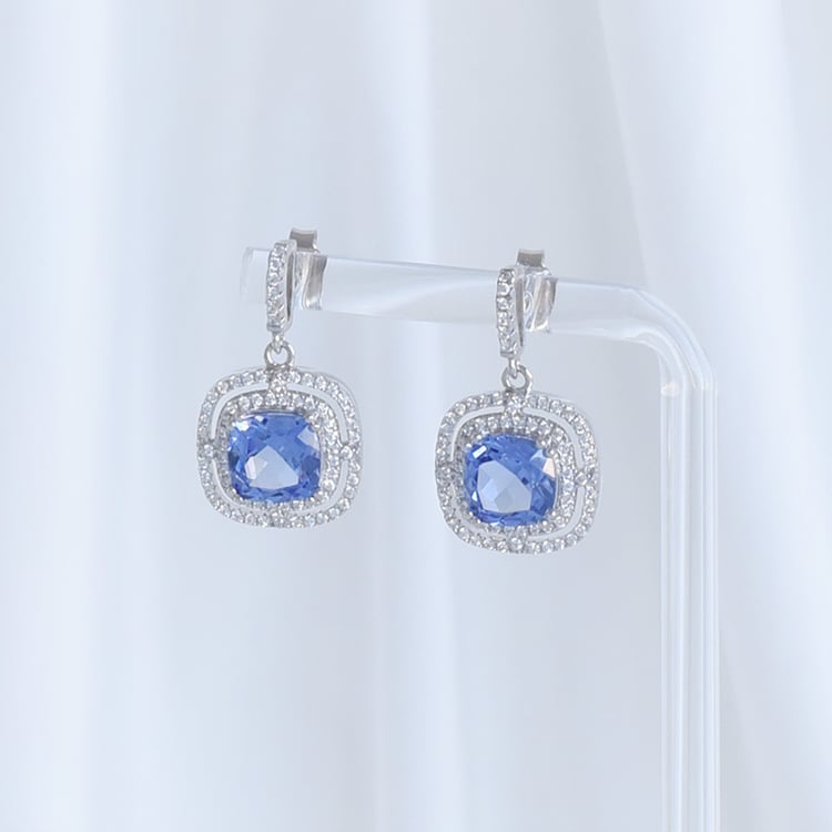 Tanzanitové náušnice 93592