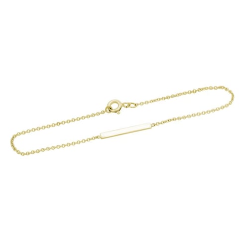Zlatý minimalistický náramok Barr