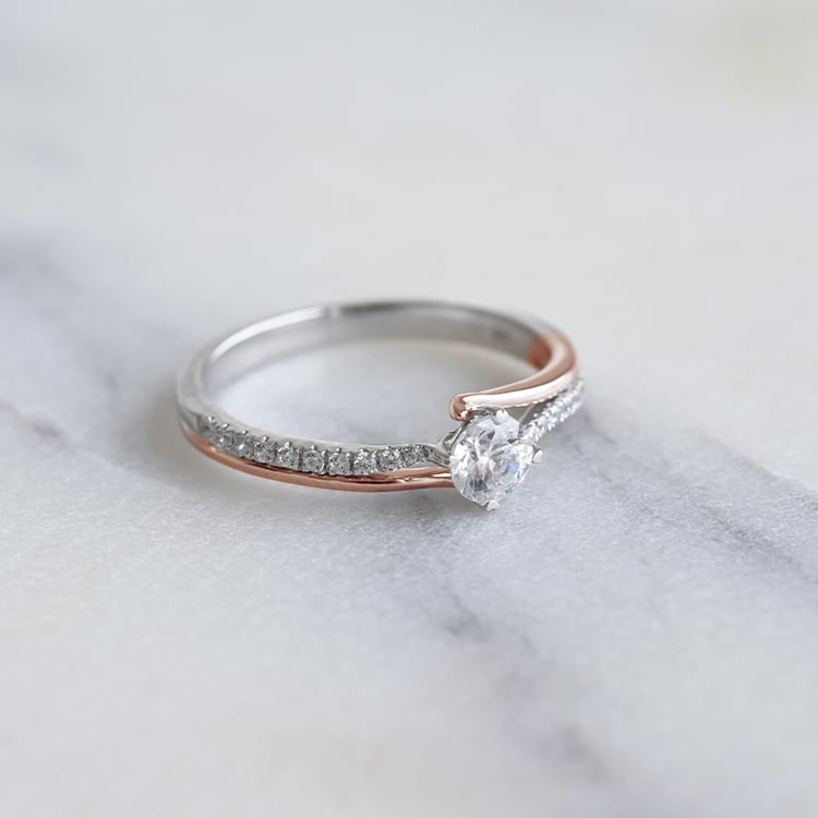 Diamantový prsteň zo zlata 87125