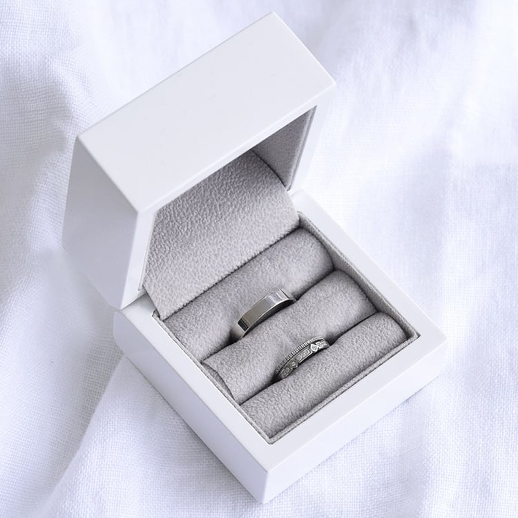 Snubní prsteny z bílého zlata z bieleho zlata s diamantmi 84469