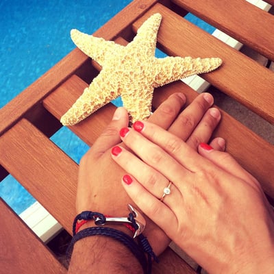 Zásnubný prsteň s diamantom 